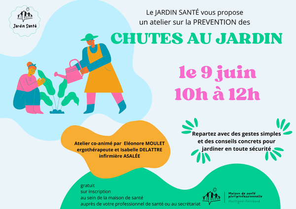 PREVENTION  des CHUTES au JARDIN