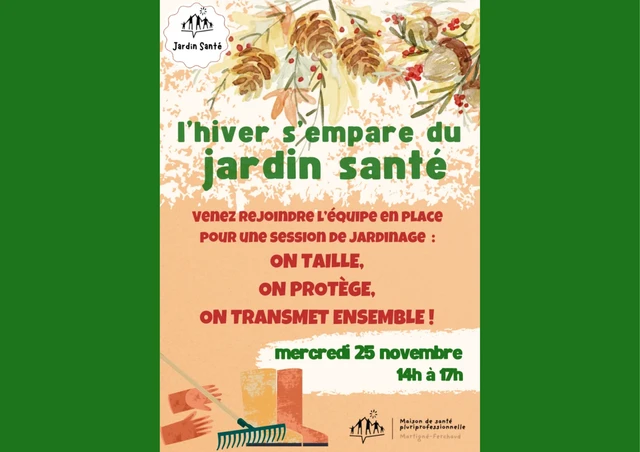 l'hiver s'empare du jardin santé
