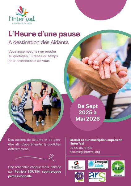 Des actions pour les aidants - Prochain atelier à La Canopée à Plélan-le-Grand, le jeudi 25 septembre de 14h30 à 16h  