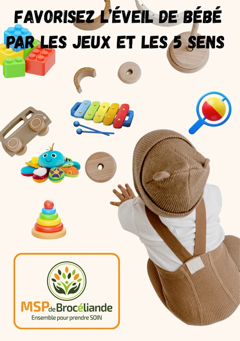 Favorisez l'éveil de bébé par les jeux et les 5 sens