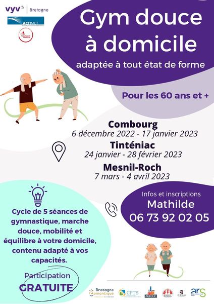 Gym douce à domicile - 2nde session !