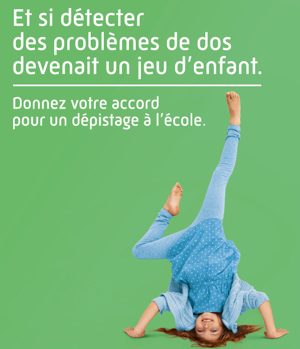 Dépistage de la scoliose à l'école
