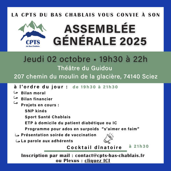 Assemblée Générale Ordinaire de la CPTS